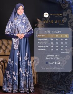 Size Chart Amaranta Dress