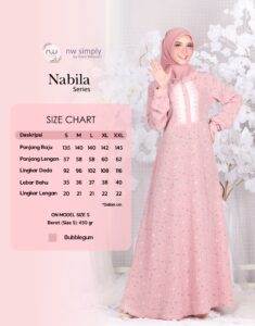 Size Chart Dress Nabila
