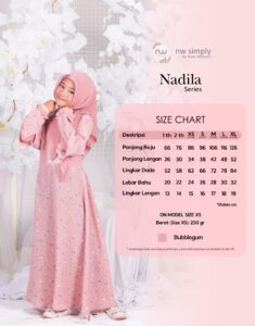 Size Chart Dress Nadila